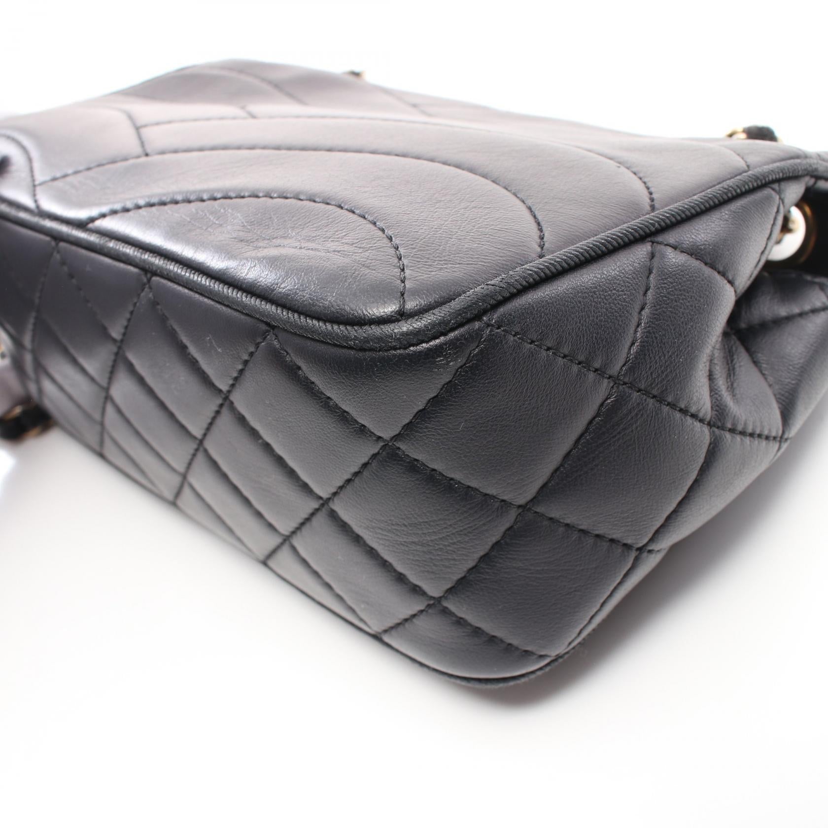 Top Quality Chanel Lambskin Shoulder Bag Navy