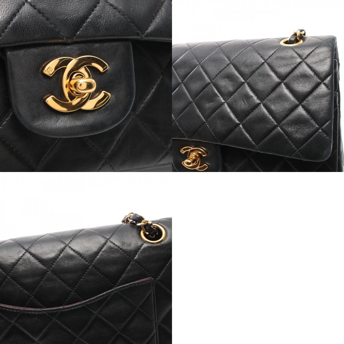 Top Quality Chanel Lambskin Matelasse W Flap Shoulder Bag