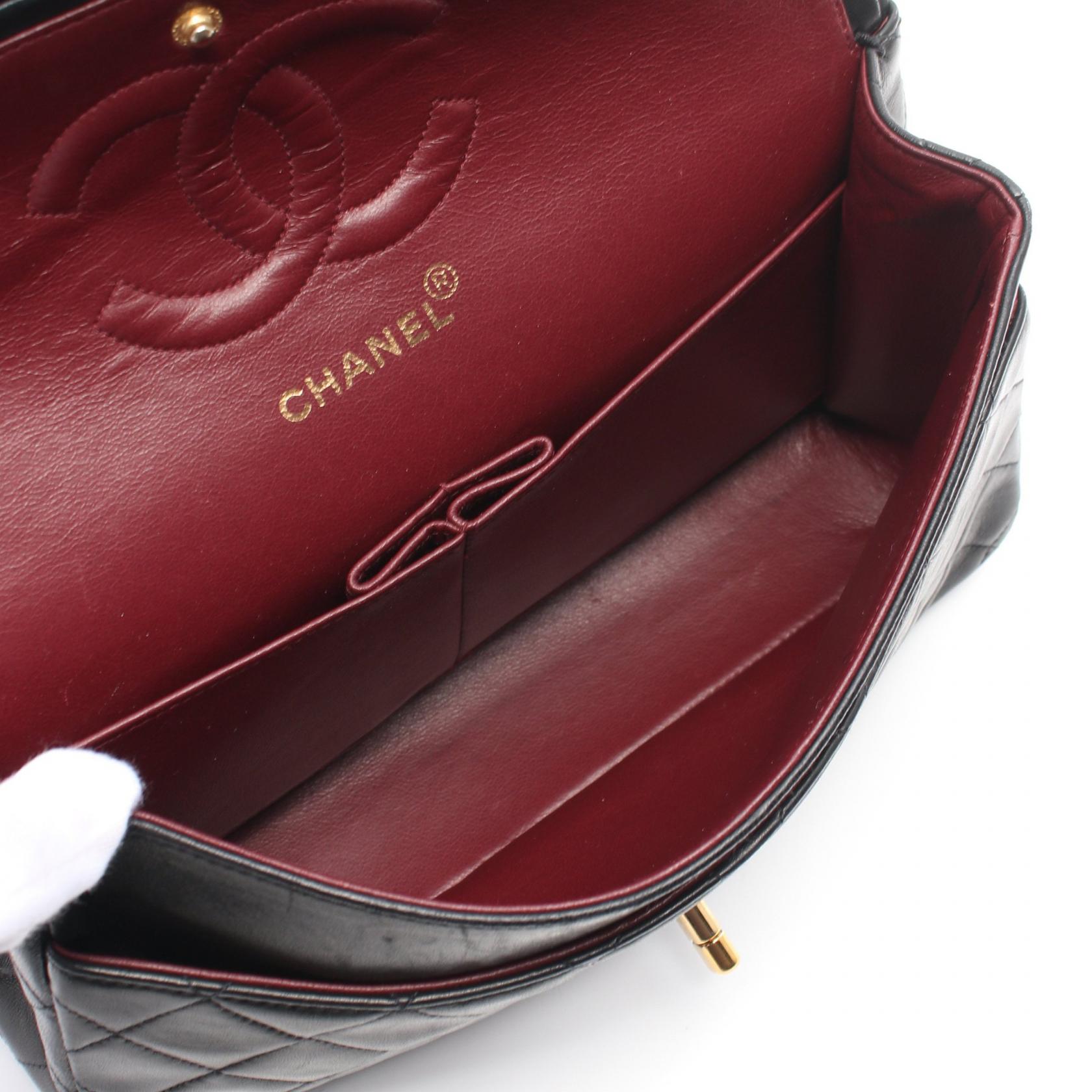 Top Quality Chanel Lambskin Matelasse W Flap Shoulder Bag