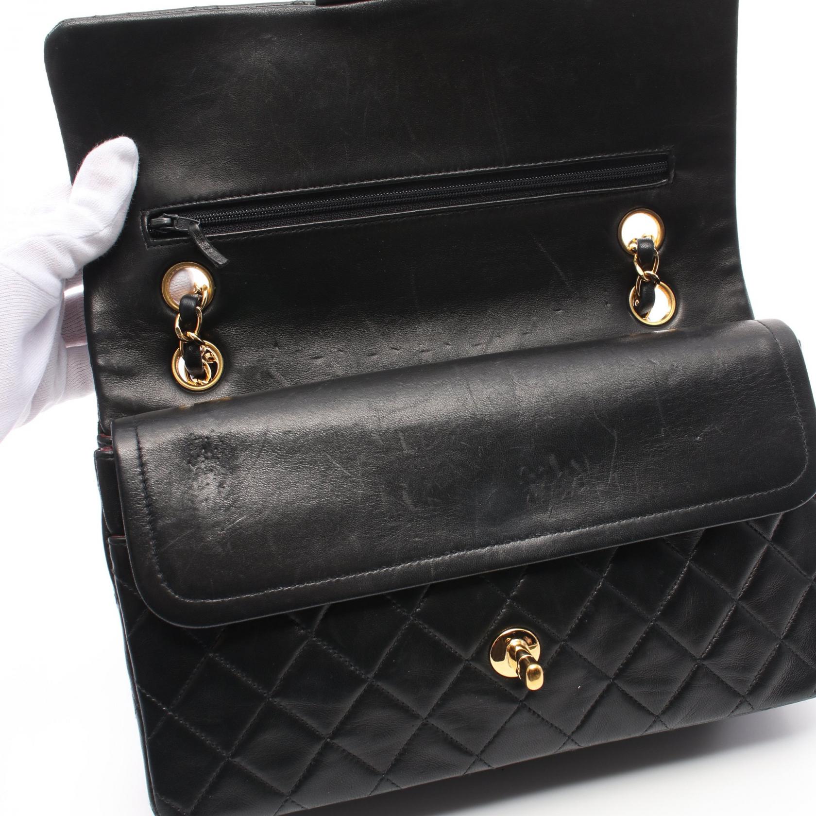 Top Quality Chanel Lambskin Matelasse W Flap Shoulder Bag