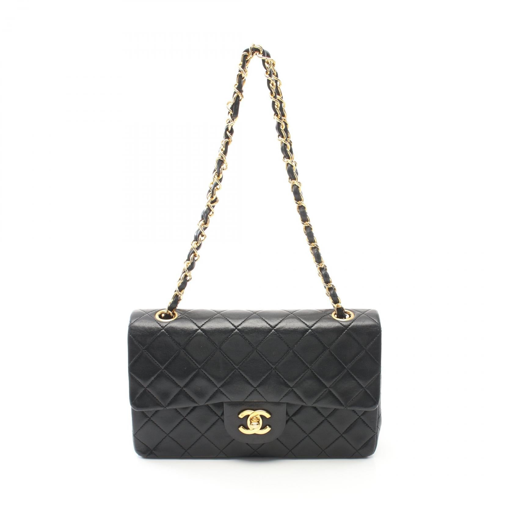 Top Quality Chanel Lambskin Matelasse W Flap Shoulder Bag