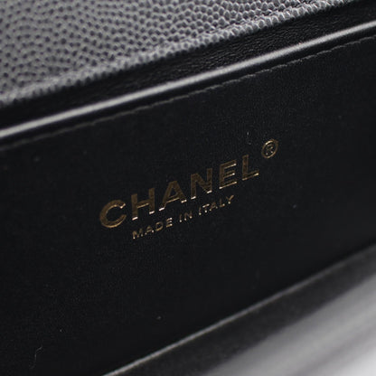 Top Quality Chanel Boy Small Leather Shoulder Bag Black