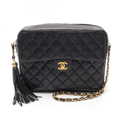 Top Quality Chanel Matelasse Lambskin Shoulder Bag Black