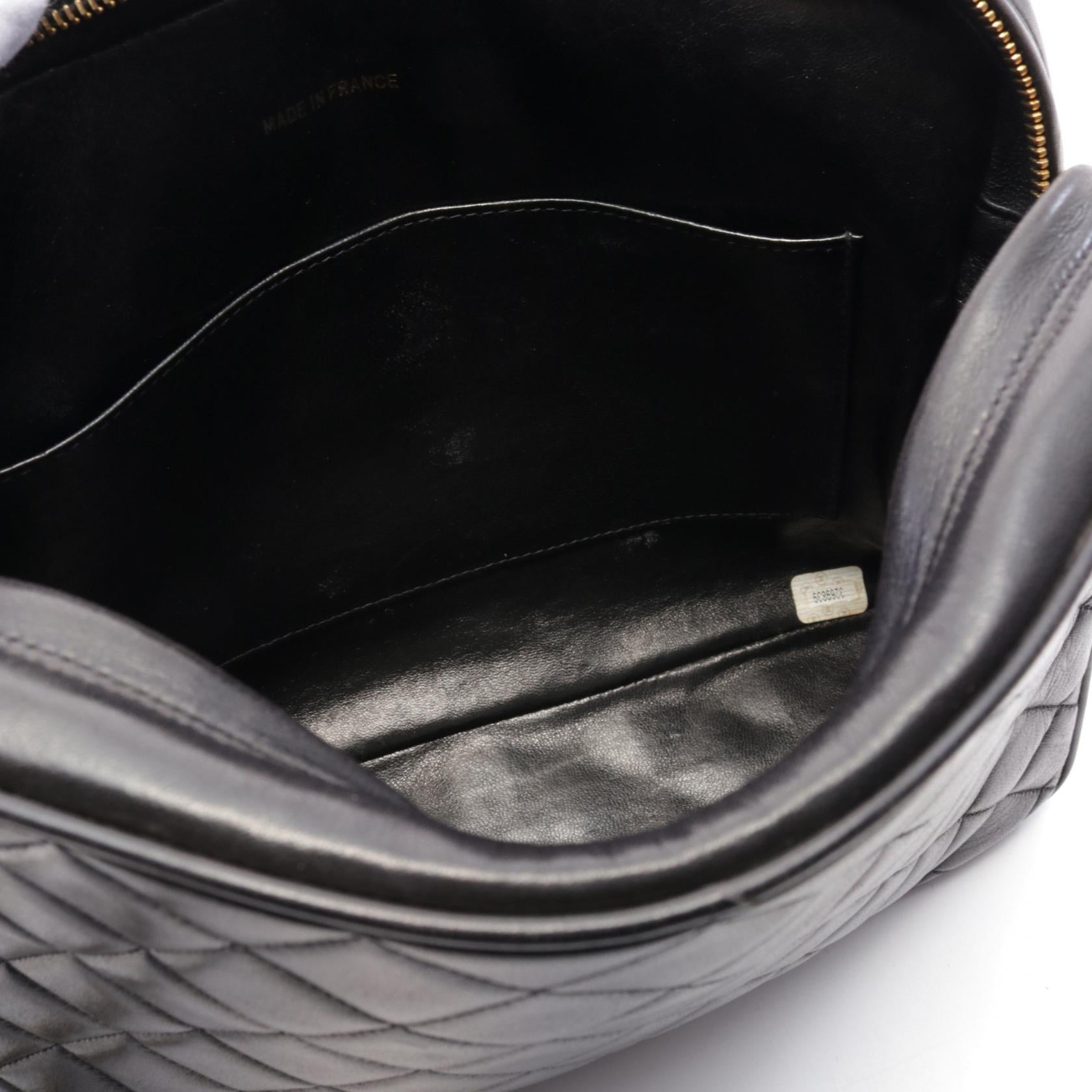 Top Quality Chanel Matelasse Lambskin Shoulder Bag Black
