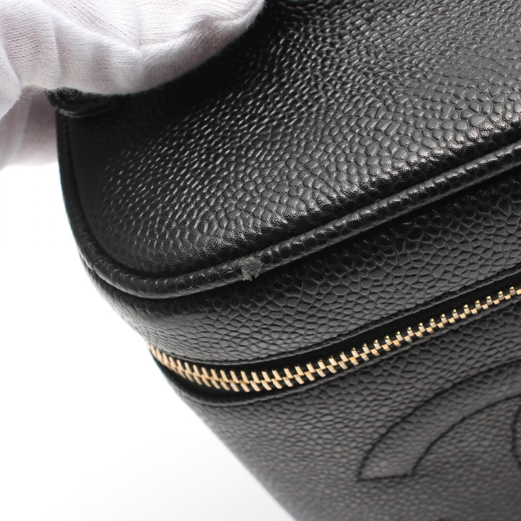 Top Quality Chanel Coco Mark Leather Handbag Black A01998