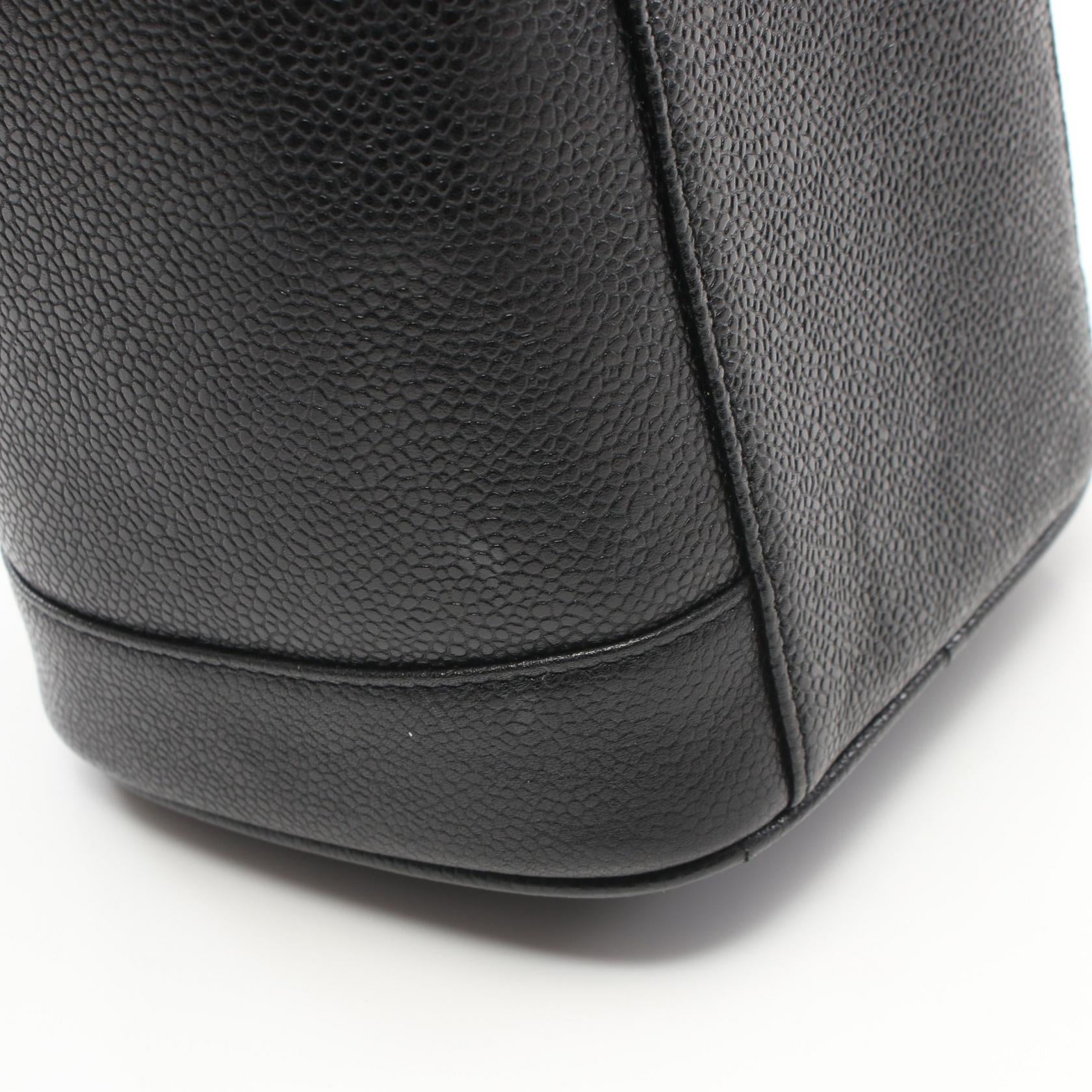 Top Quality Chanel Coco Mark Leather Handbag Black A01998