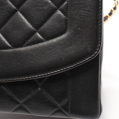 Top Quality Chanel Diana Flap Lambskin Shoulder Bag Black