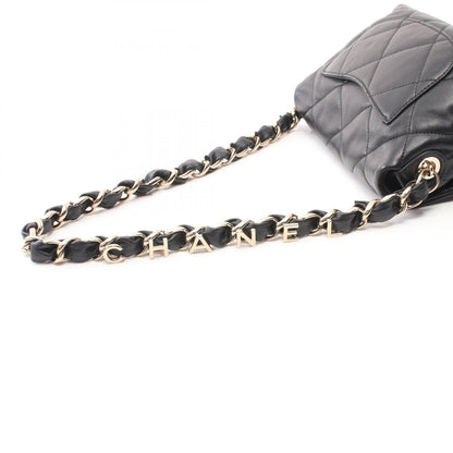 Top Quality Chanel Matelasse Lambskin Shoulder Bag Black