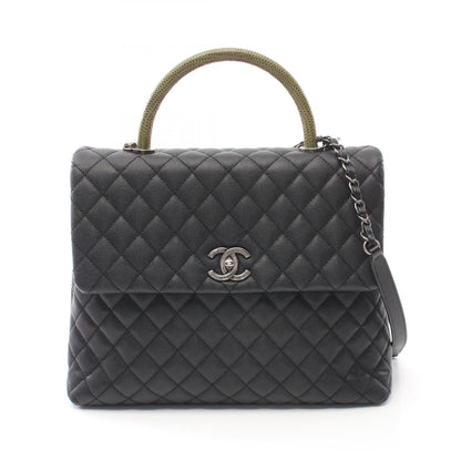 Top Quality Chanel Caviar Exotic Leather Coco Handle Bag