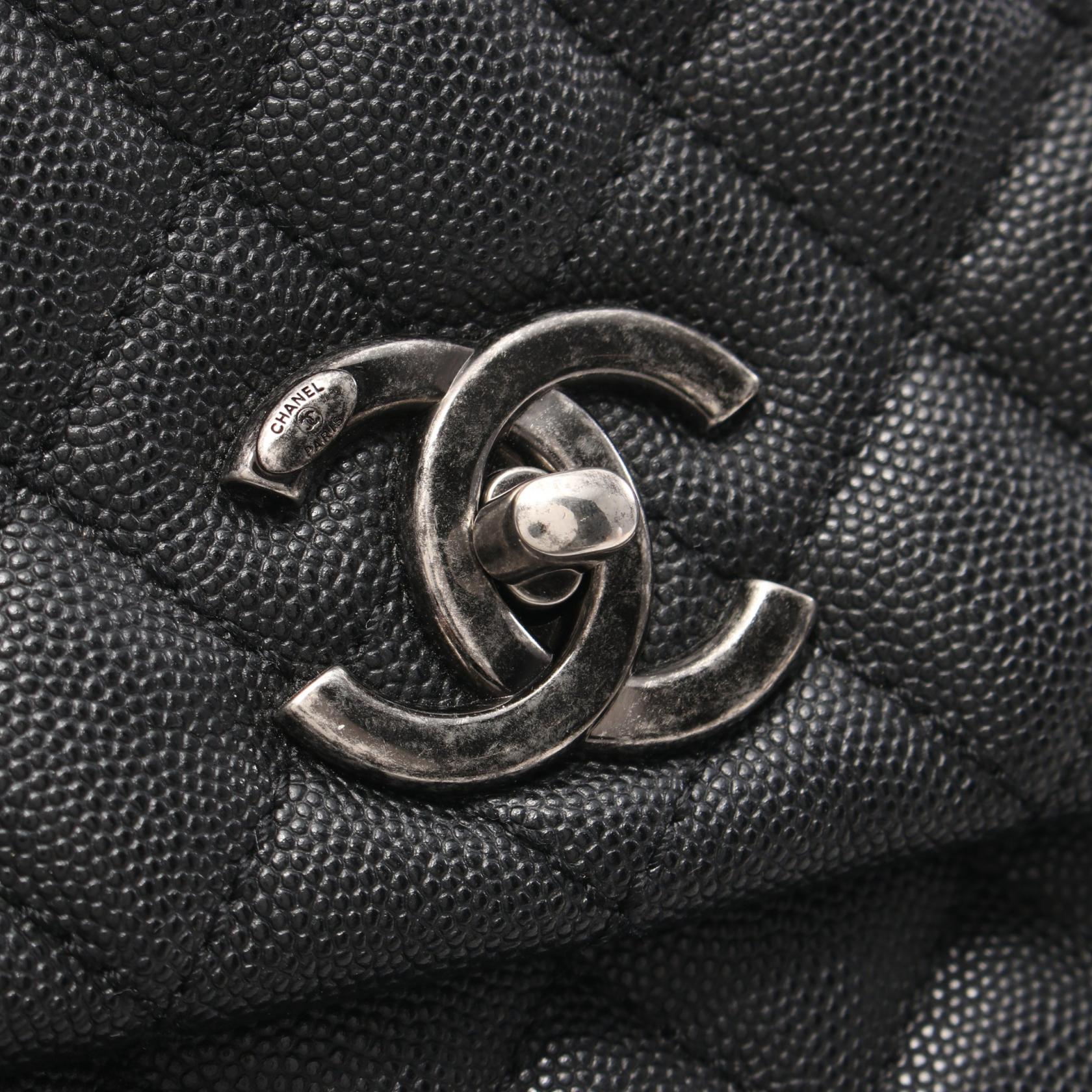 Top Quality Chanel Caviar Exotic Leather Coco Handle Bag