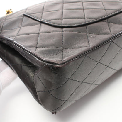 Top Quality Chanel Matelasse W Flap Shoulder Bag Black