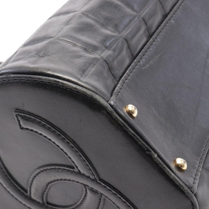 Top Quality Chanel Lambskin Chocobar Handbag Black