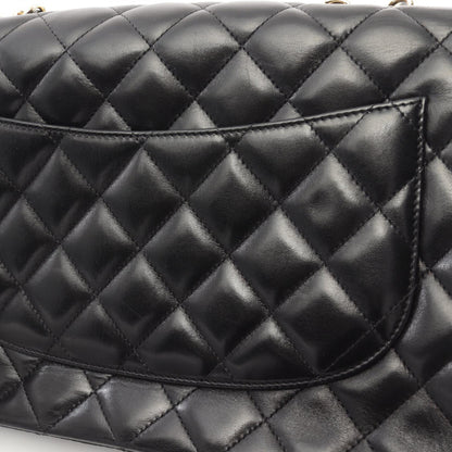 Top Quality Chanel Lambskin Single Flap Shoulder Bag Black