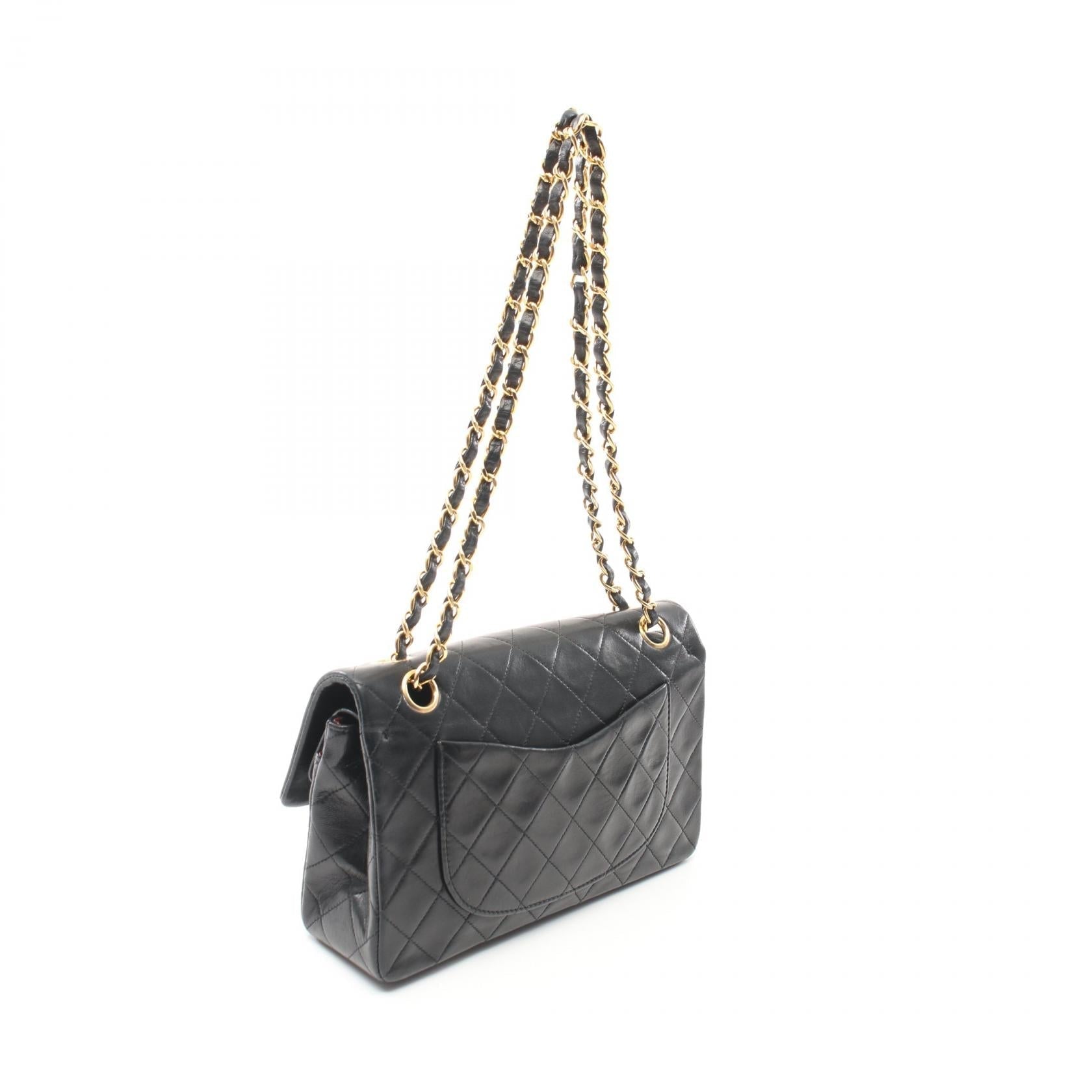 Top Quality Chanel Lambskin Matelasse W Flap Shoulder Bag