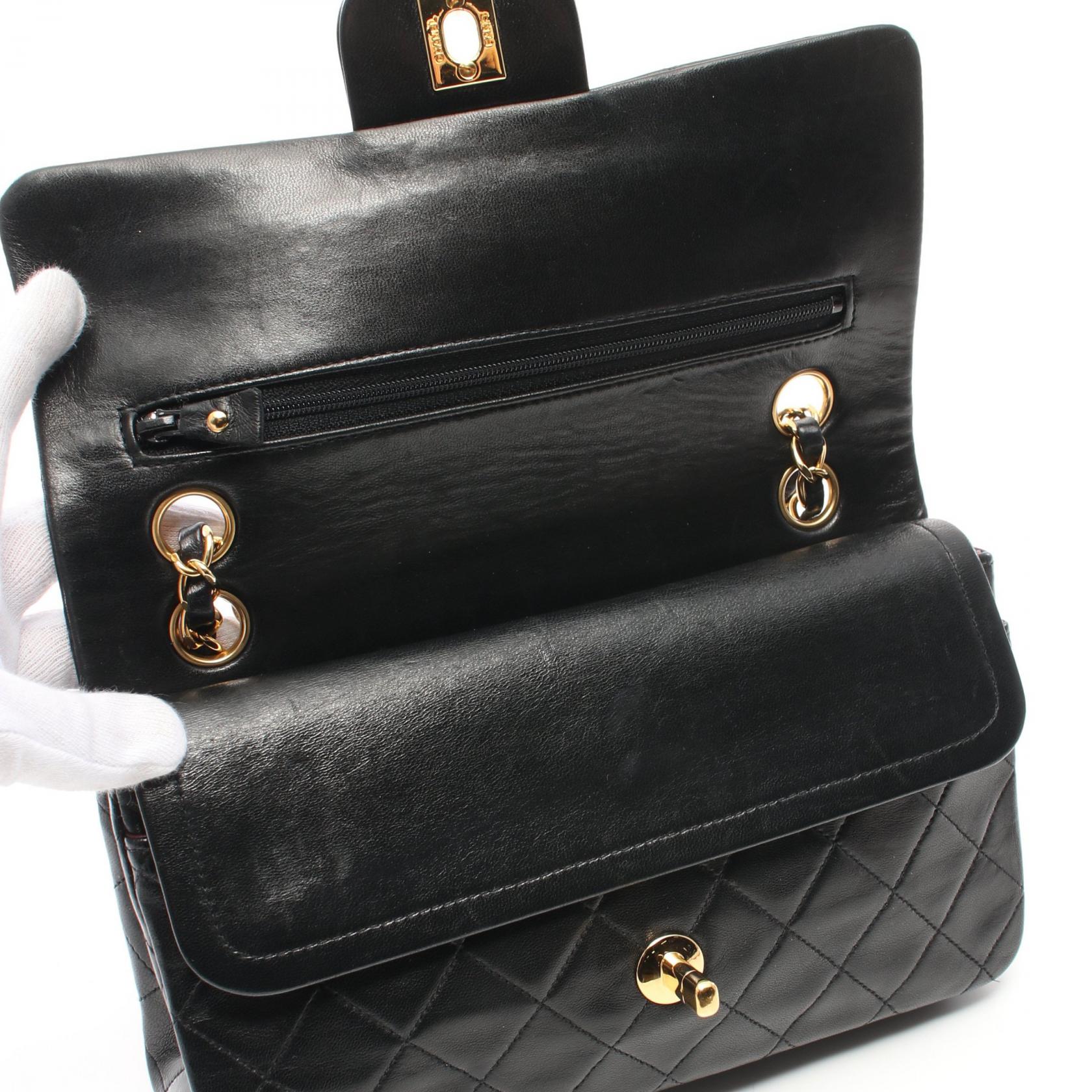 Top Quality Chanel Lambskin Matelasse W Flap Shoulder Bag