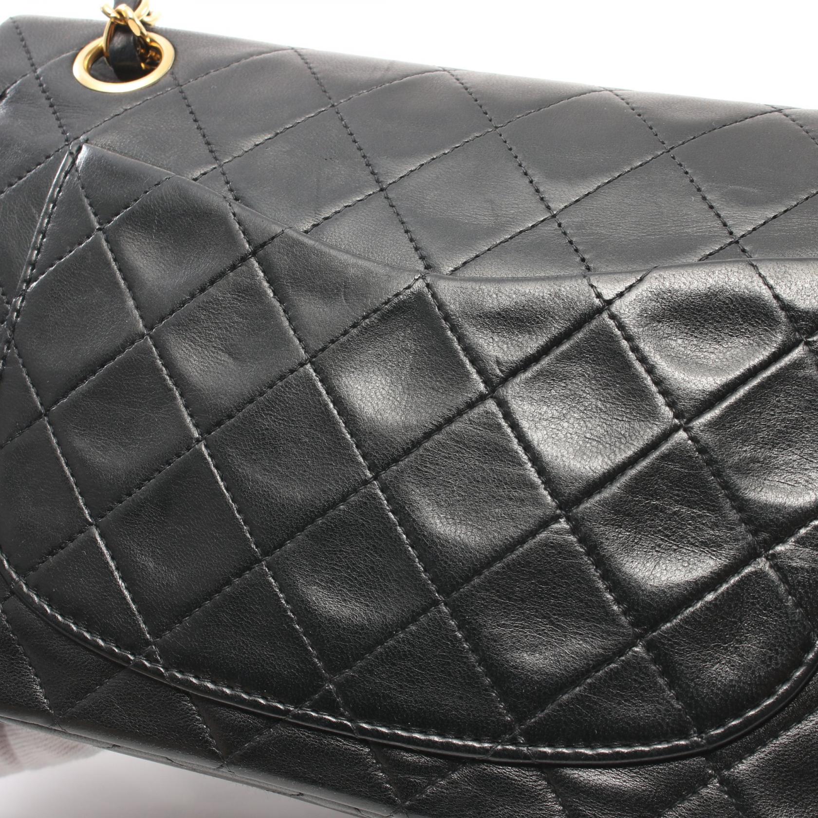 Top Quality Chanel Lambskin Matelasse W Flap Shoulder Bag