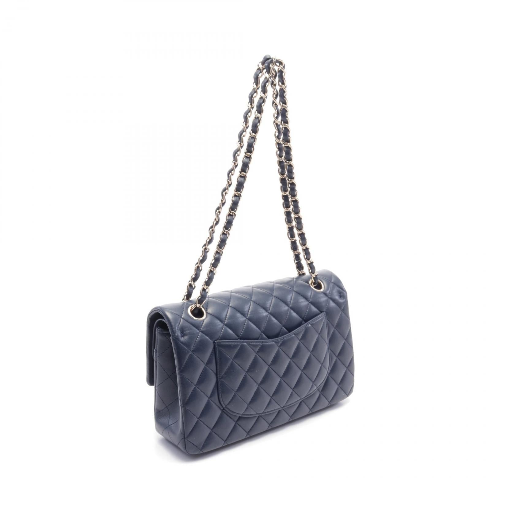 Top Quality Chanel Lambskin Matelasse W Flap Shoulder Bag