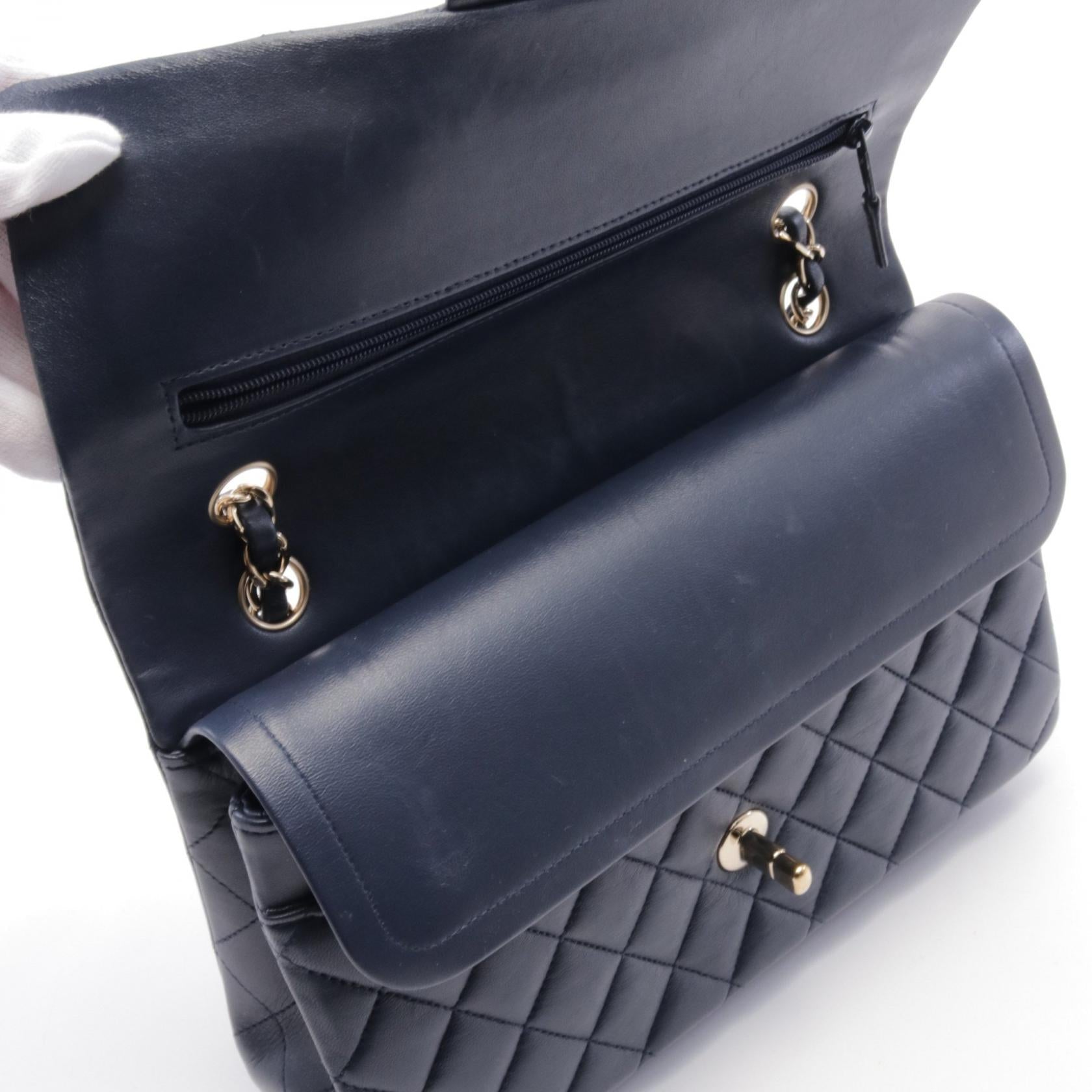 Top Quality Chanel Lambskin Matelasse W Flap Shoulder Bag
