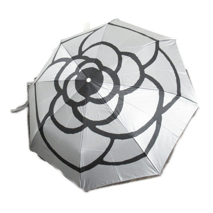 Top Quality Chanel Nylon Folding Umbrella Gray