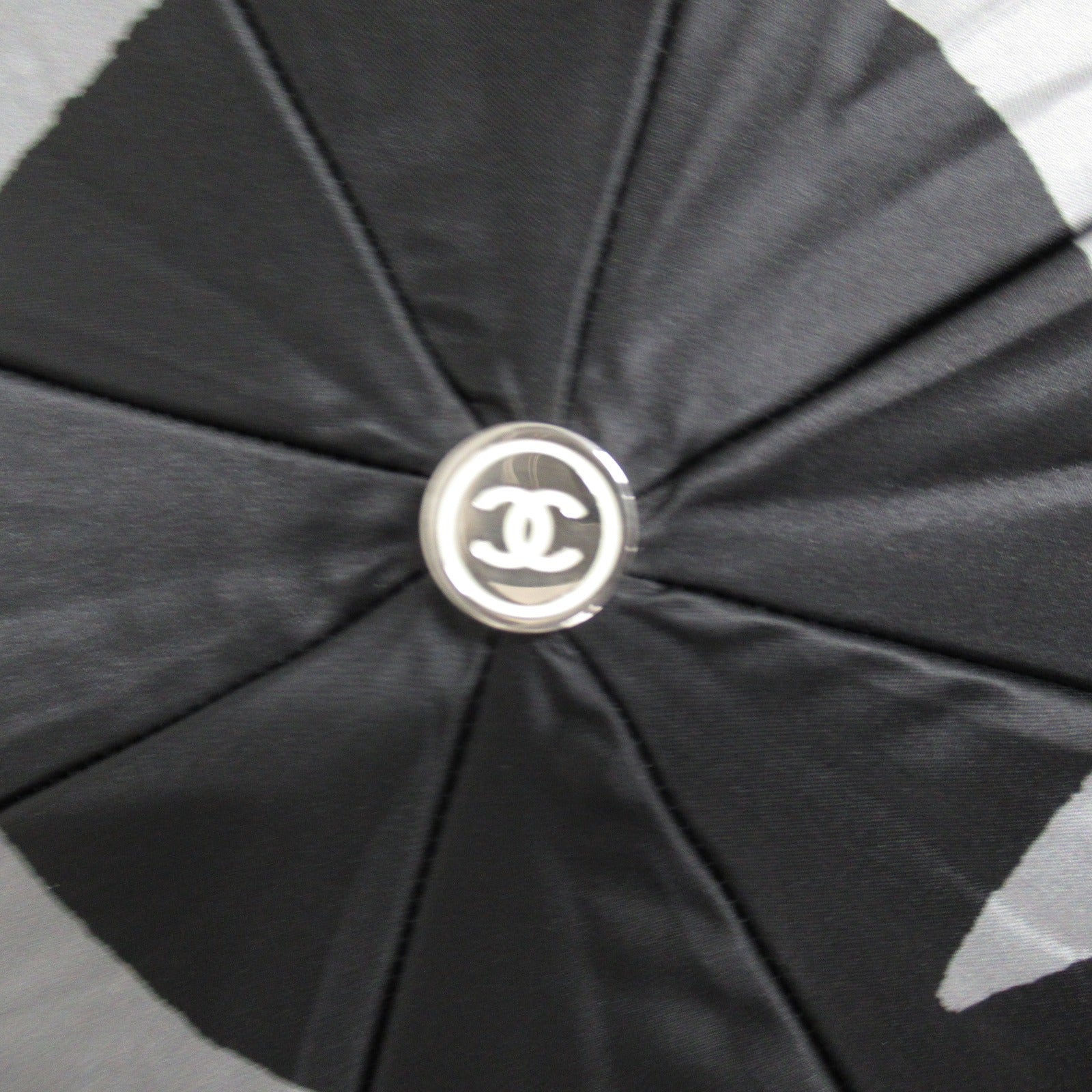 Top Quality Chanel Nylon Folding Umbrella Gray