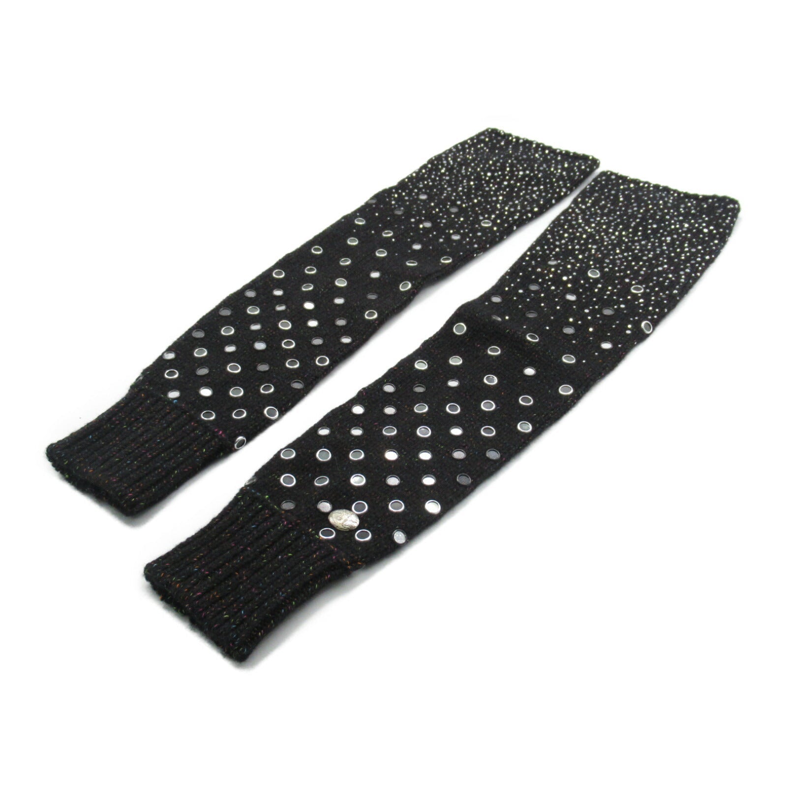 Top Quality Chanel Wool Arm Cover Gloves Black
