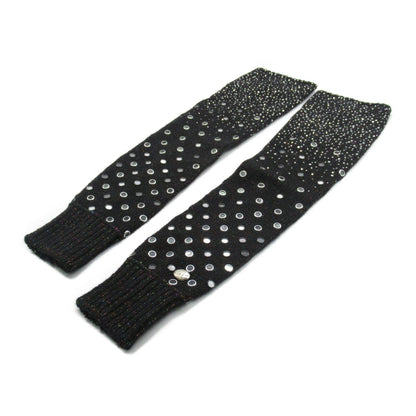 Top Quality Chanel Wool Arm Cover Gloves Black