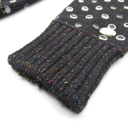 Top Quality Chanel Wool Arm Cover Gloves Black
