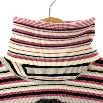 Top Quality Chanel Wool Turtleneck Knit Top Pink