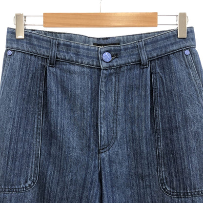 Top Quality Chanel Denim Wide Pants Cotton Blue