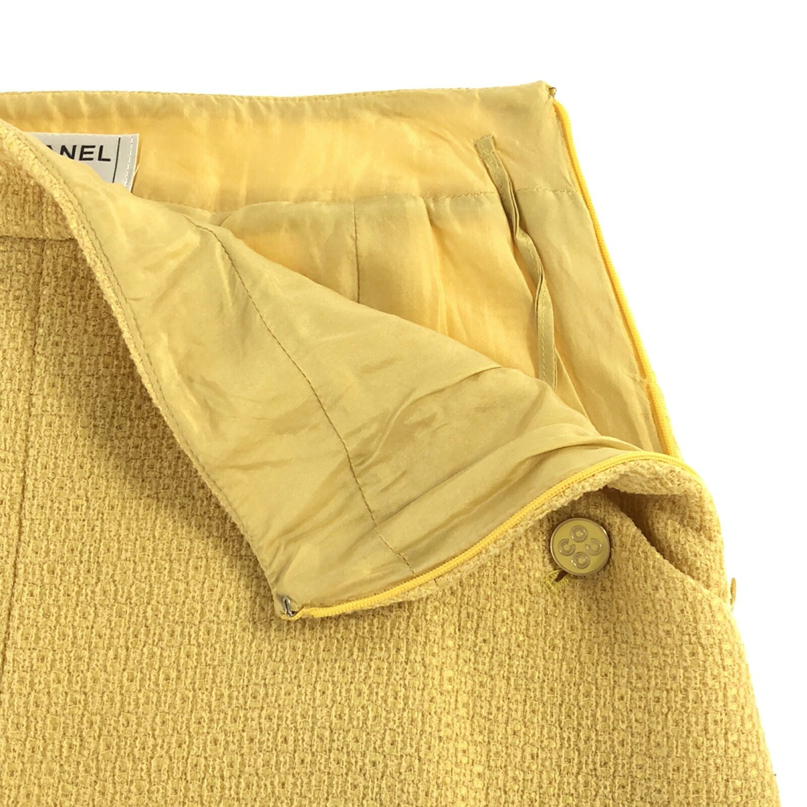Top Quality Chanel Wool Skirt Yellow P18109V10311