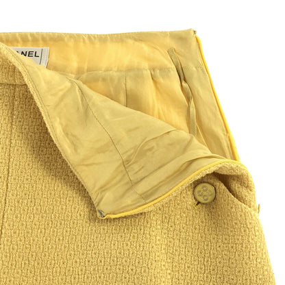 Top Quality Chanel Wool Skirt Yellow P18109V10311