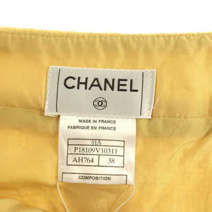 Top Quality Chanel Wool Skirt Yellow P18109V10311
