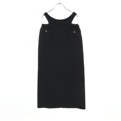 Top Quality Chanel Wool Silk Dress Black P72686V62937