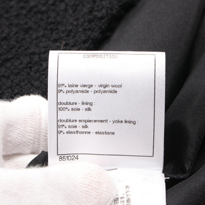 Top Quality Chanel Wool Silk Dress Black P72686V62937