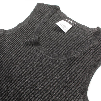 Top Quality Chanel Cashmere Tank Top Black