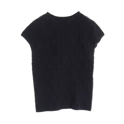 Top Quality Chanel Cotton Knit Top Navy
