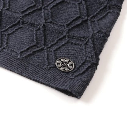 Top Quality Chanel Cotton Knit Top Navy