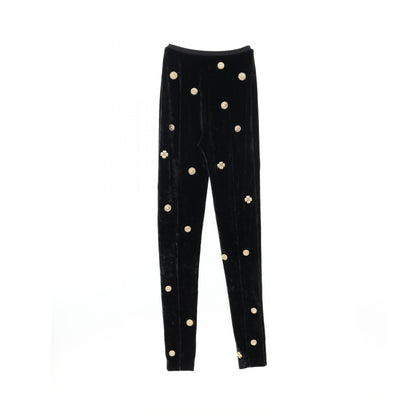 Top Quality Chanel Viscose Motif Pants Black/Gold