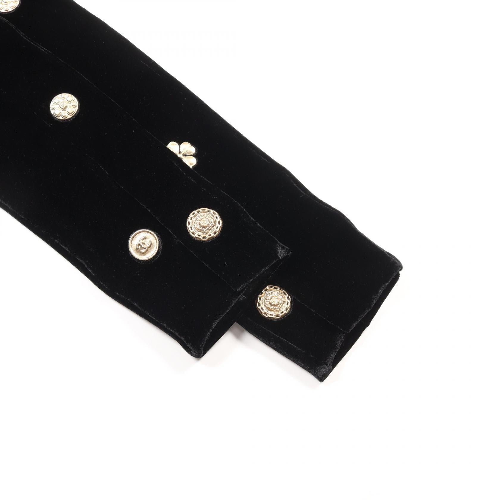 Top Quality Chanel Viscose Motif Pants Black/Gold