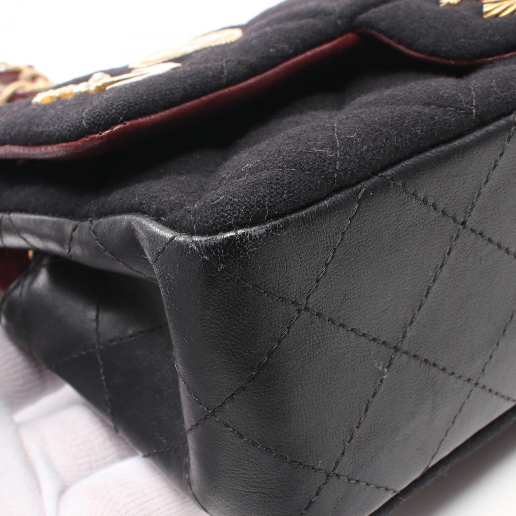 Top Quality Chanel Wool Lambskin Matelasse Shoulder Bag