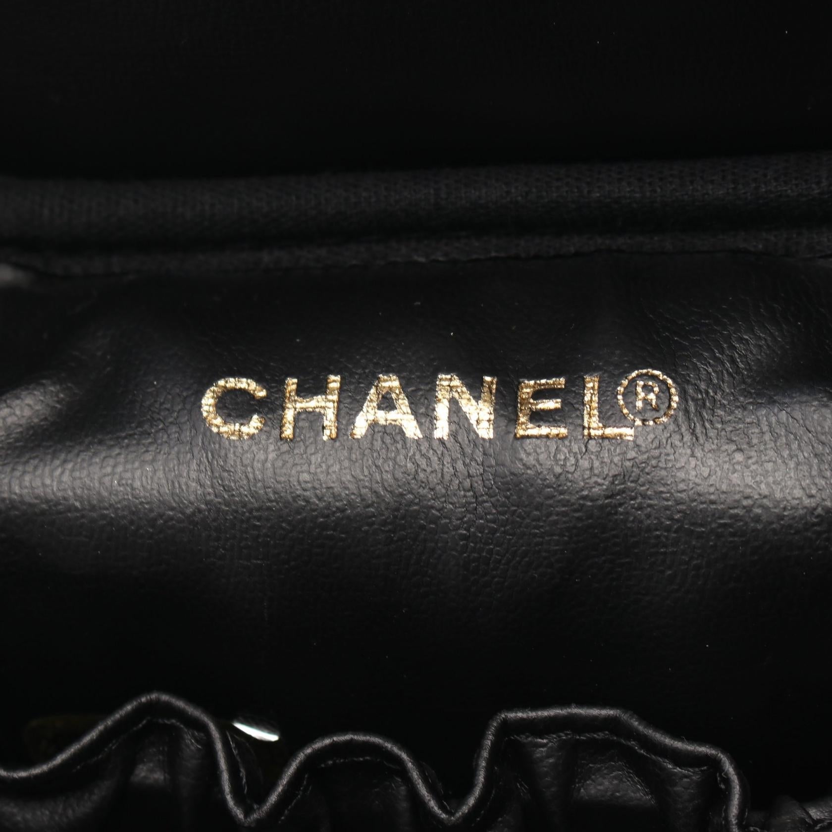 Top Quality Chanel Caviar Skin Coco Mark Handbag Black
