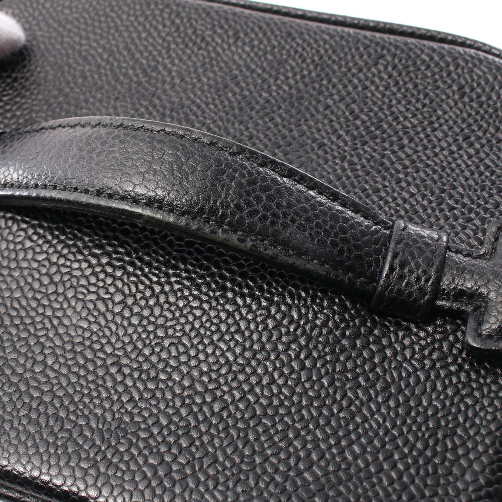 Top Quality Chanel Caviar Skin Coco Mark Handbag Black