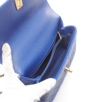 Top Quality Chanel Coco Handle V-Stitch Leather Handbag