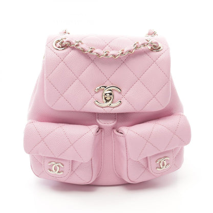 Top Quality Chanel Coco Mark Small Leather Backpack Pink