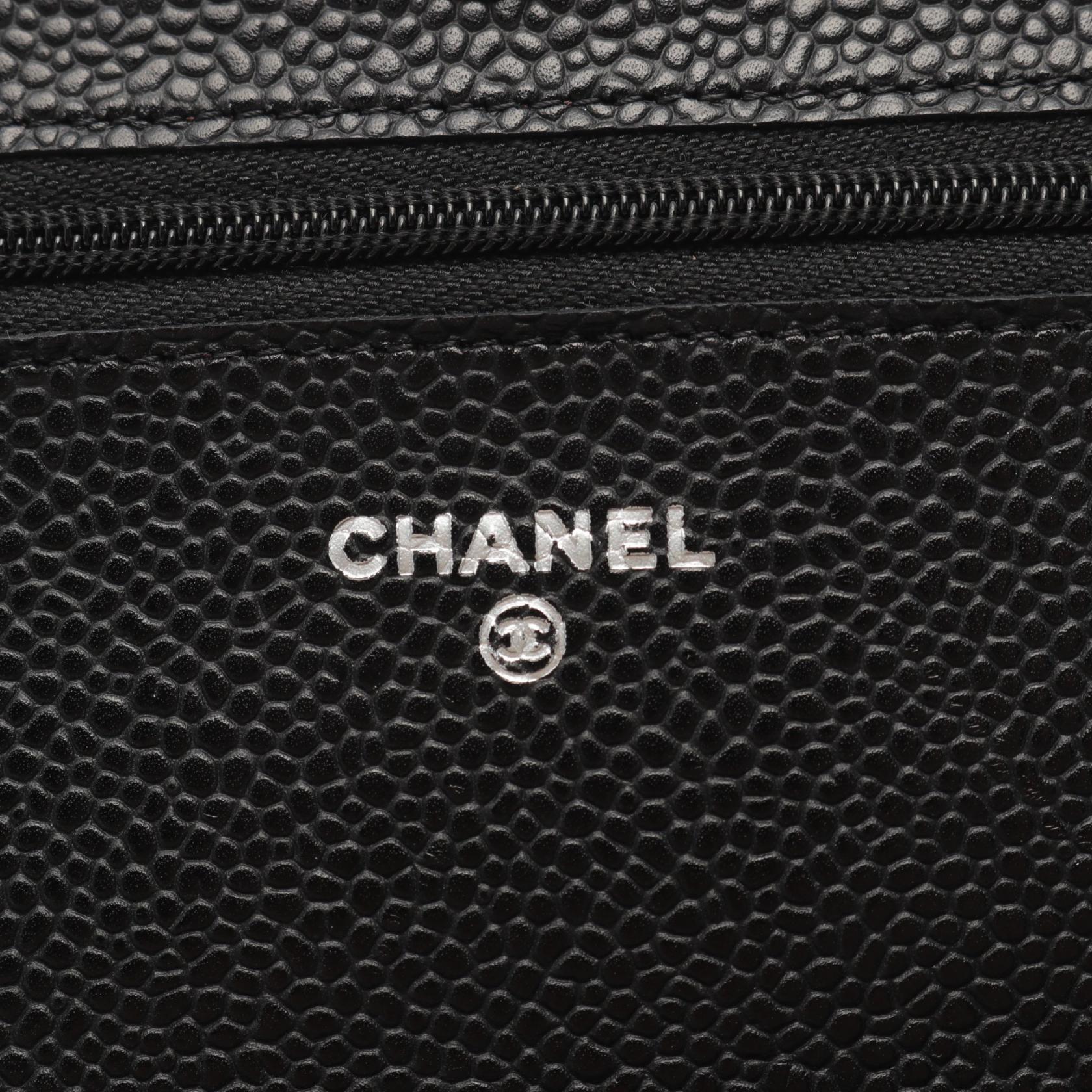 Top Quality Chanel Caviar Skin Matelasse Shoulder Bag Black