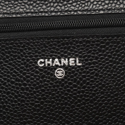 Top Quality Chanel Caviar Skin Matelasse Shoulder Bag Black