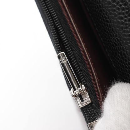 Top Quality Chanel Caviar Skin Matelasse Shoulder Bag Black