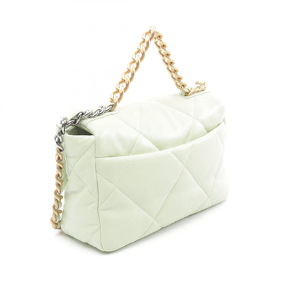 Top Quality Chanel 19 Matelasse Leather Shoulder Bag Green