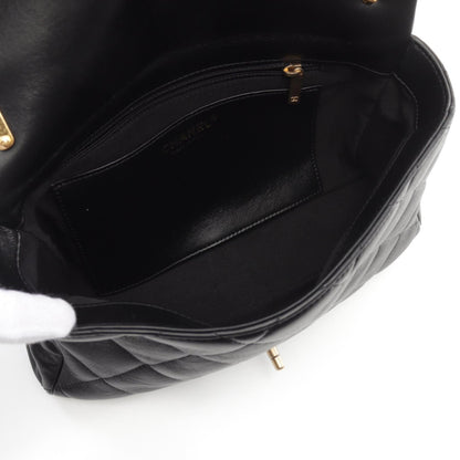 Top Quality Chanel Lambskin Large Flap Shoulder Bag Black