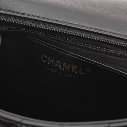 Top Quality Chanel Lambskin Large Flap Shoulder Bag Black